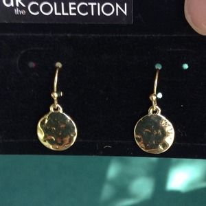 New, small gold tone earrings
