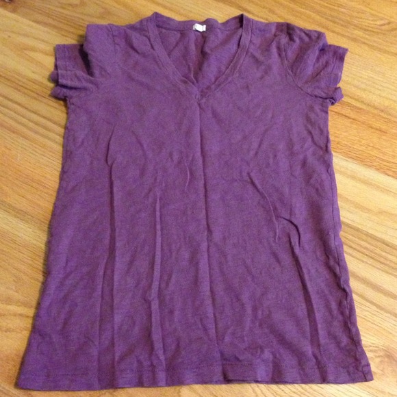 Purple v neck