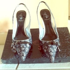 Baby Phat black & silver color shoes