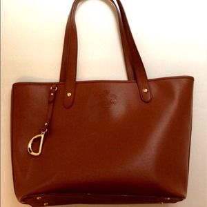 Large tan Ralph Lauren tote