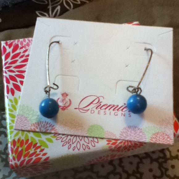 Blue and Silver Earrings