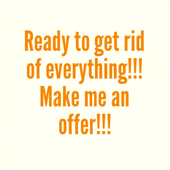 Ready to get rid off everything!