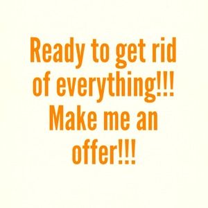 Ready to get rid off everything!