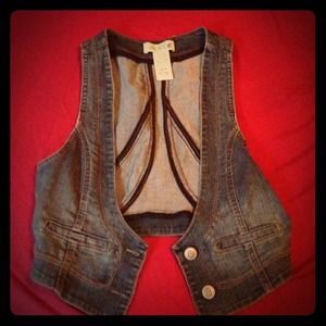 Light blue Jeans Vest