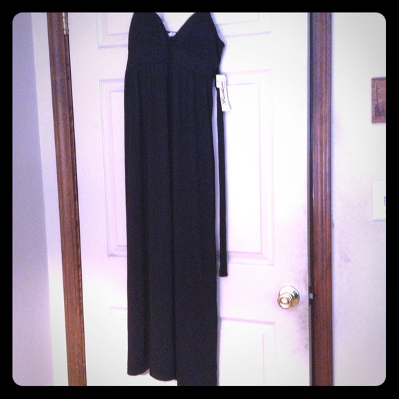 Black maxi dress