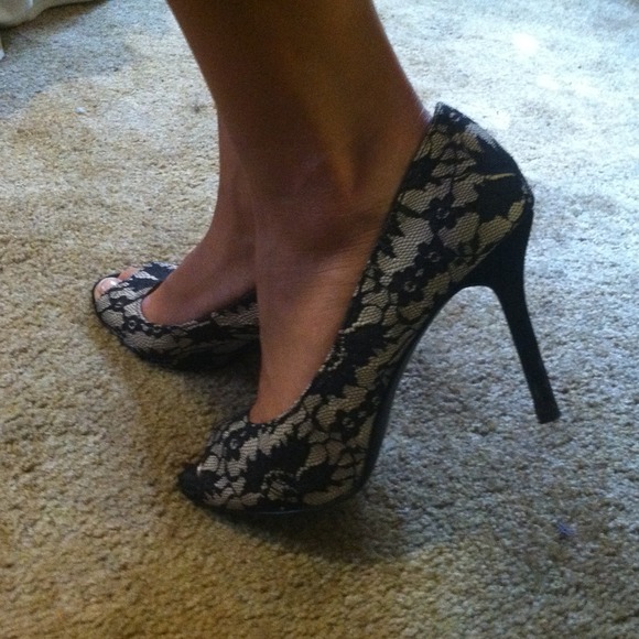 Laced high heels