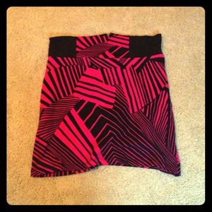 Pink stripe body con mini skirt!