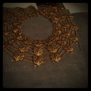 House of lavande gold Monet necklace 1980 vintage