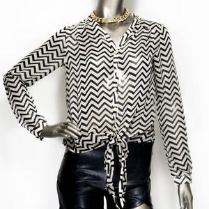 Chevron print top