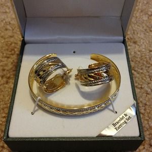 Bracket and earrings