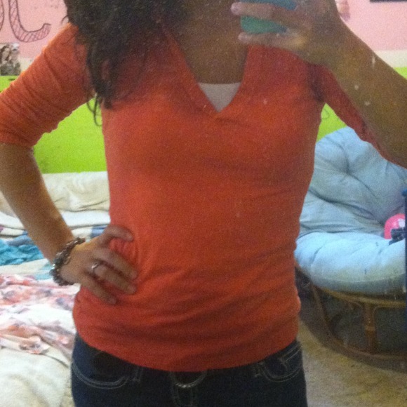 V neck collar shirt