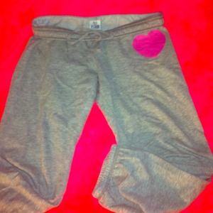 💖VS Pink Gray Sweatpants & VS Pink shirt bundle💖