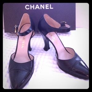 *SOLD* 100% Authentic Chanel Ankle Strap Heels