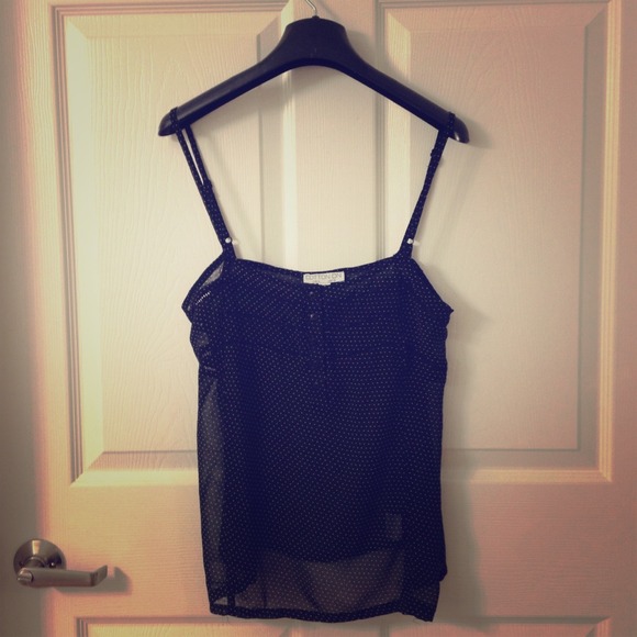 🚫SOLD in bundle! Black sheer tank top