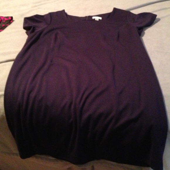 Navy blue shift dress