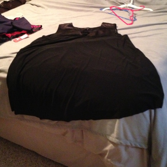 Black knee length shift dress!