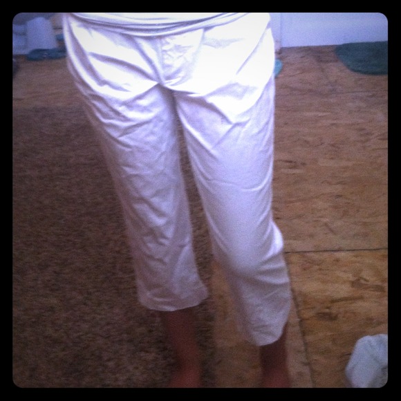 White capris.