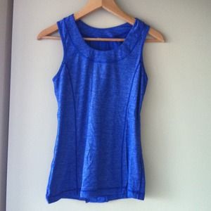 Blue lulu tank top