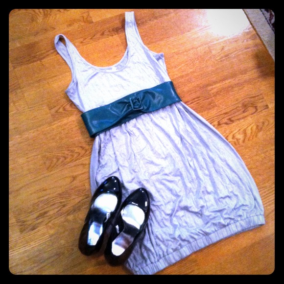 ❌SOLD❌Shiny silver bubble dress