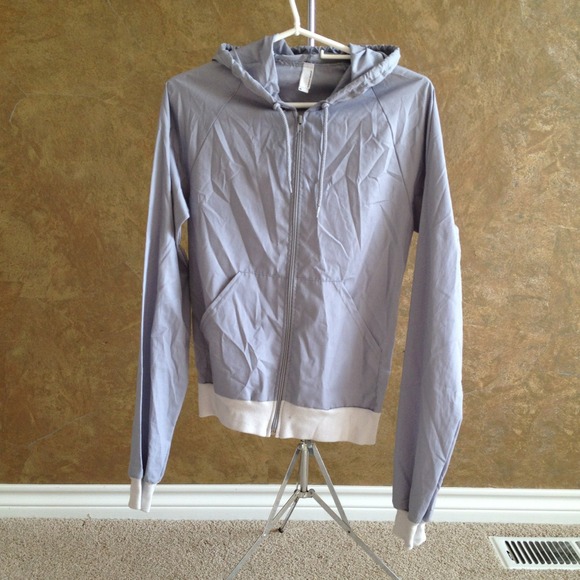 American Apparel Jackets & Blazers - Light Gray Lightweight Hoodie