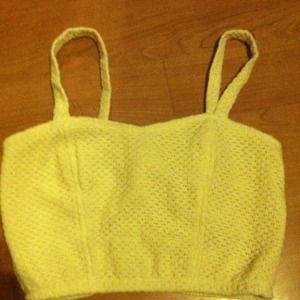 Cream crop top ONLY TRADING