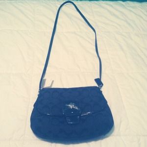 Black Coach cross body bag
