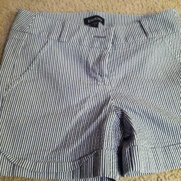 Striped bebe shorts!