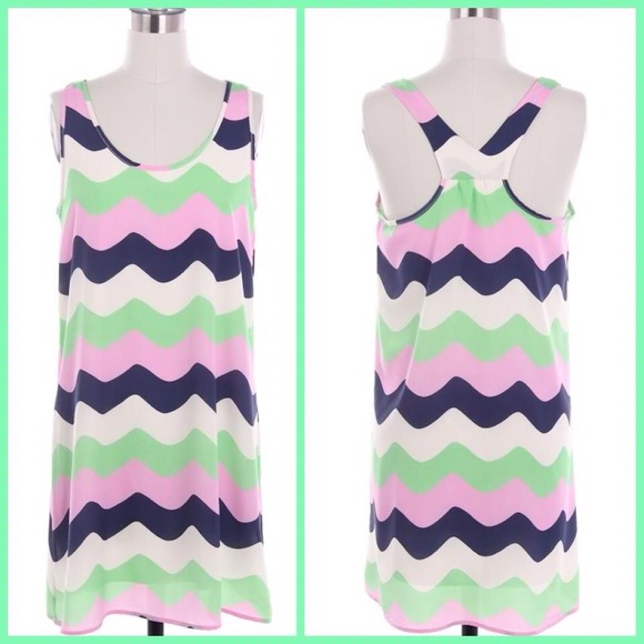 ❌❌SOLD❌❌Chevron Racerback Dress