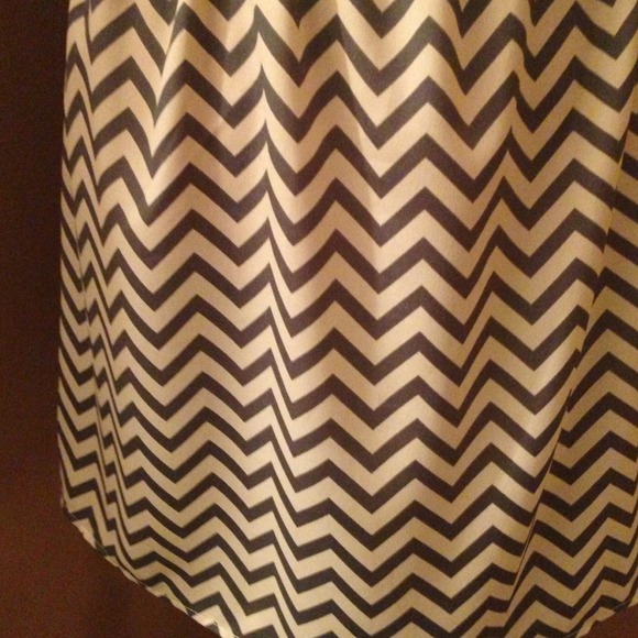 "Eden-Chev" day dress in mint & grey chevron! - Picture 2 of 4