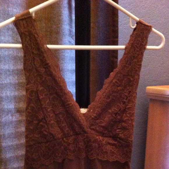 Brown lace Cami