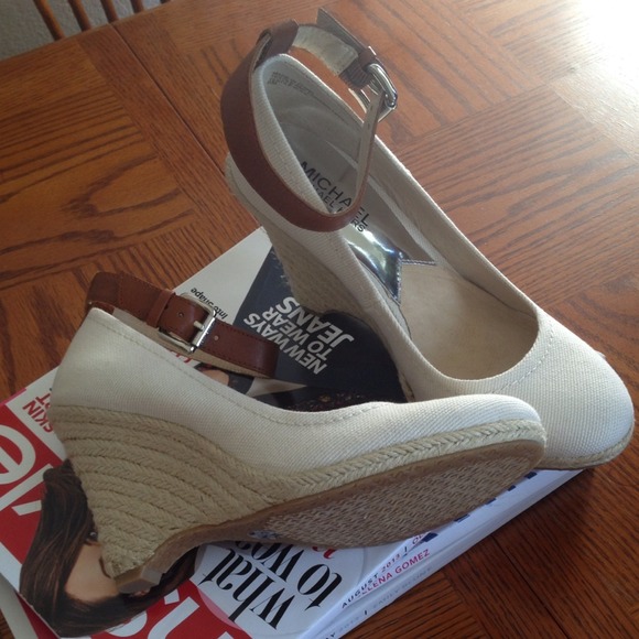 SOLD******Michael Kors ankle strap wedges - Picture 2 of 4