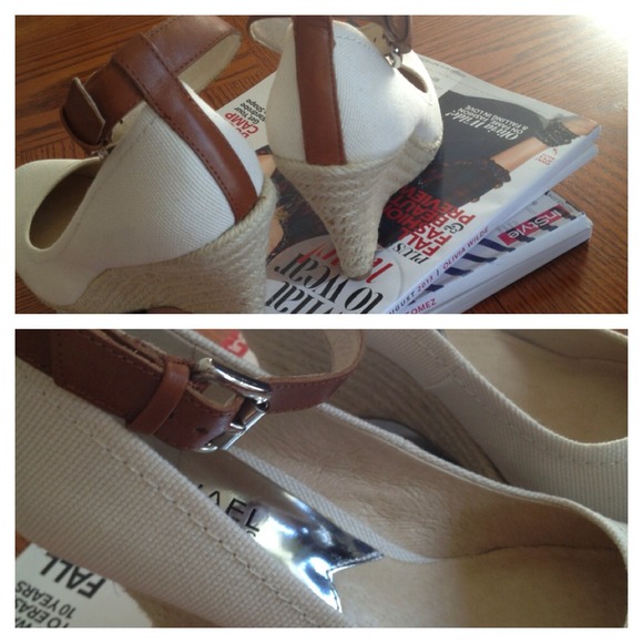 SOLD******Michael Kors ankle strap wedges - Picture 3 of 4