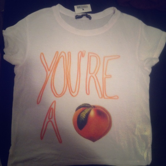RESERVED You're A Peach Brandy Melville Crop
