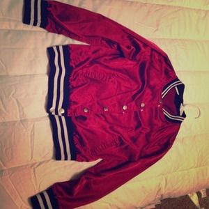 Forever 21 burgundy Letterman Jacket