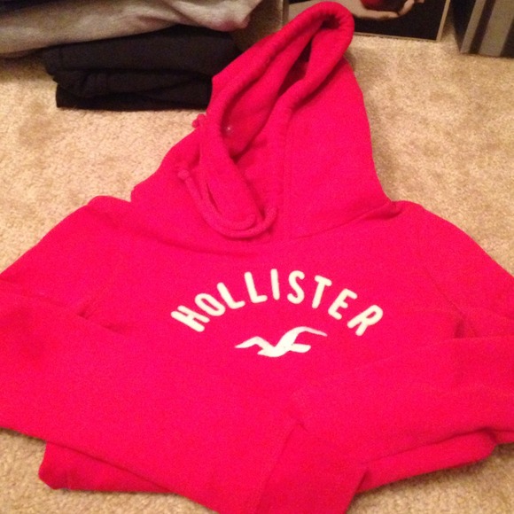 Hollister - cherry red hoodie