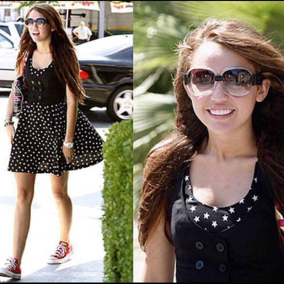 Black star print dress