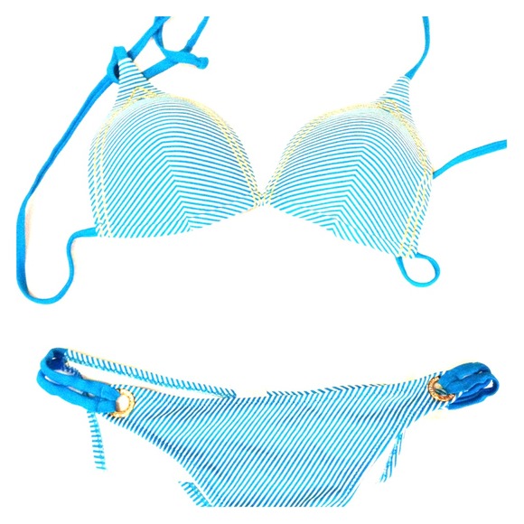 Blue cute bikini