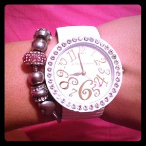 Betsey Johnson White Watch