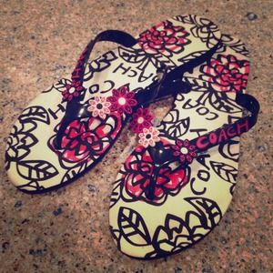 Coach flip flops!