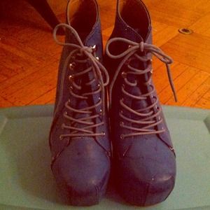 Lace up ankle boots