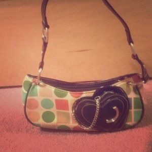 Geometric heart purse