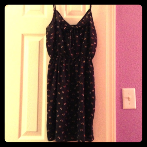 I Love H18 bow pattern dress