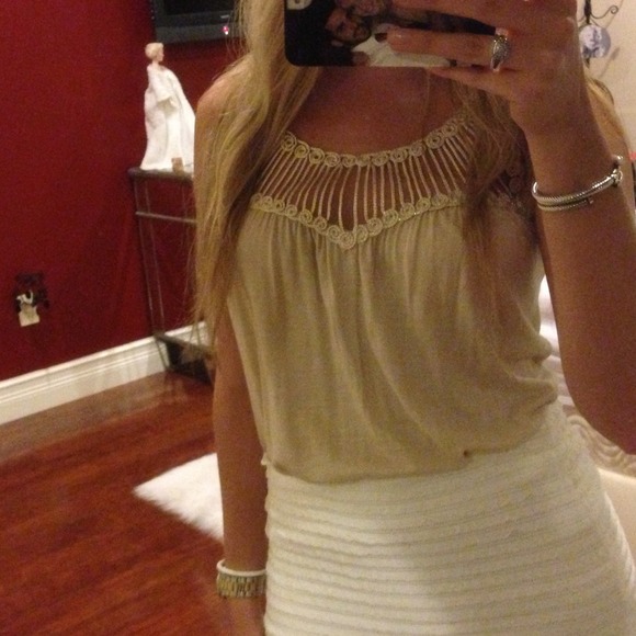 Gold shimmer shirt