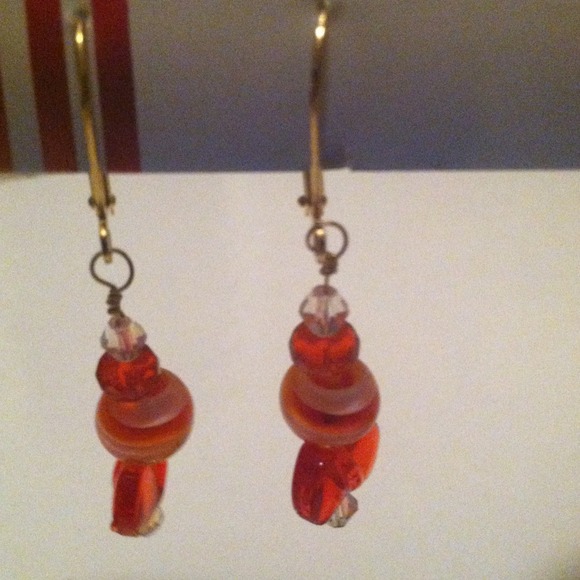 Orange Necklace and Earring Set - Picture 4 of 4