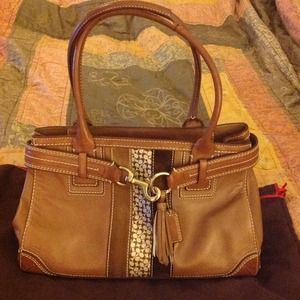 Reduced!!! Cognac leather Coach handbag