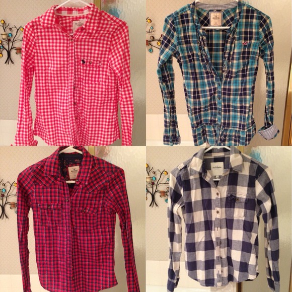 Hollister and Abercrombie button downs
