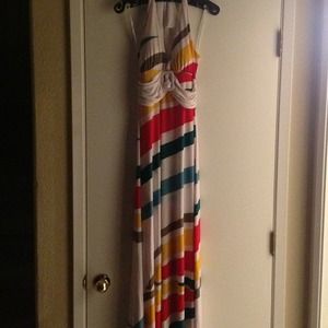 Candy striped summer dress