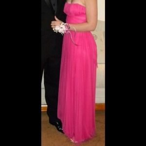 pink charlotte ruse prom dress