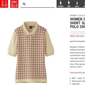 Uniqlo DIP g.m.b.p. SHORT SLEEVE POLO SWEATER