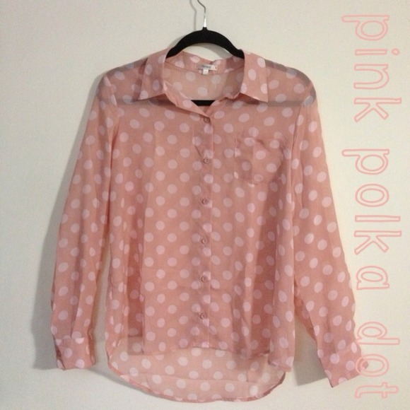 Tops - 🌀HOST PICK🌀Polka dot chiffon blouse